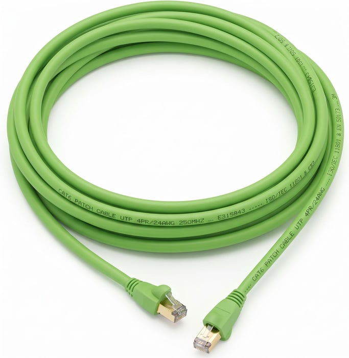 Кабель для принтерів Патч-корд MOLEX RJ45, FTP 5e, 1.0м, LSZH, зеленый (PCD-03001-0J) | Фото 2