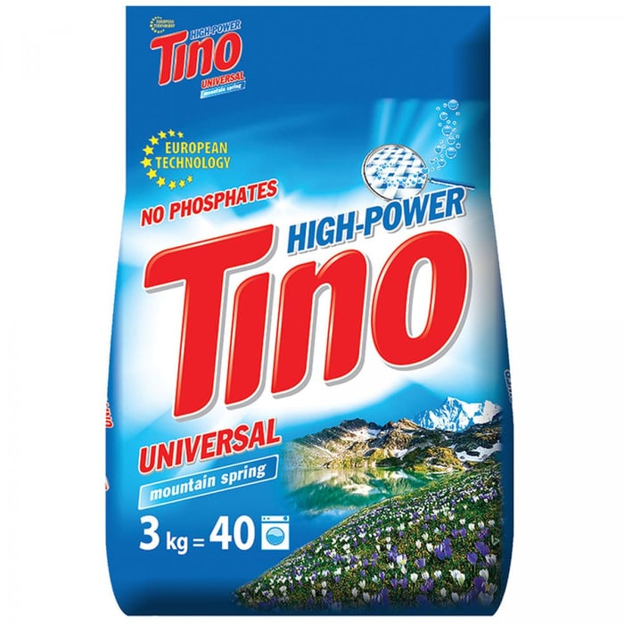 Стиральный порошок Tino High-Power Порошок пральний універсальний Mountain spring, 3 кг | Фото 2