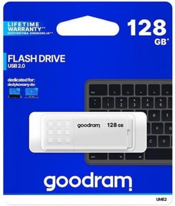 Флешка USB GOODRAM UME2 128GB White (UME2-1280W0R11) | Фото 3