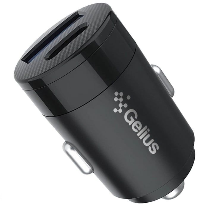 Автомобільний зарядний пристрій Gelius Pro Inch Twix GP-CC010 USB+Type-C QC/PD (30 Watt) Black | Фото 2