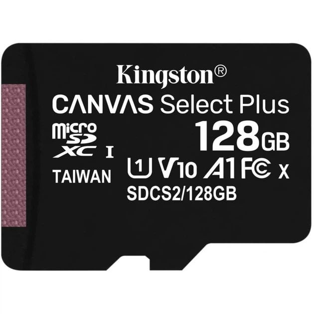 Карта пам'яті microSD KINGSTON microSDXC 128GB UHS-I Class 10 Canvas Select + SD-адаптер | Фото 3