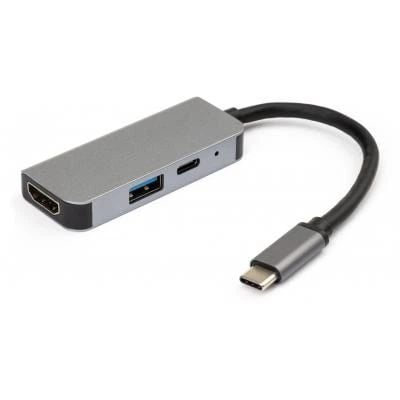 Хаб Vinga Type-C to 4K HDMI+USB3.0+PD aluminium (VCPHTC3AL) | Фото 3