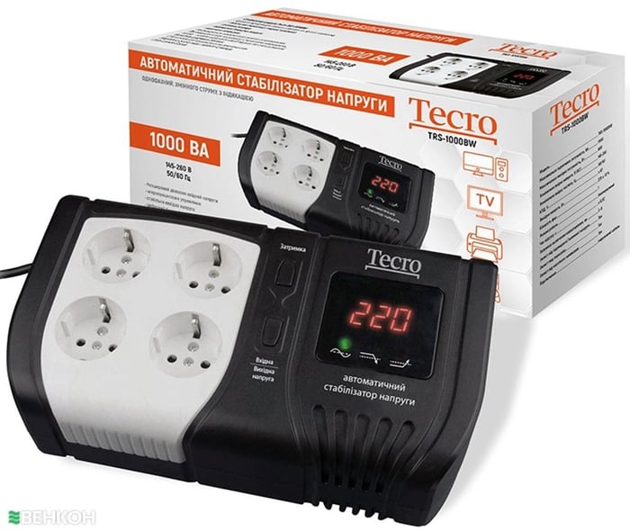 Стабилизатор напряжения Tecro TRS-1000BW | Фото 3