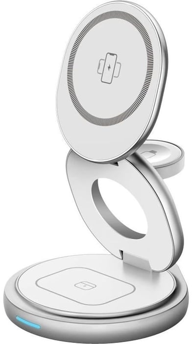 Мережевий зарядний пристрій Gelius Foldy 3в1 15W GP-WC011 White | Фото 2
