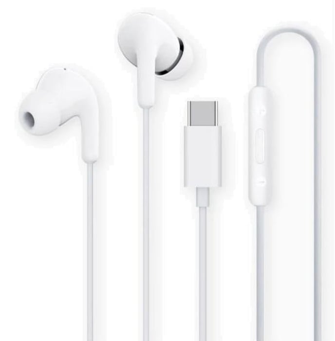 Дротові навушники Xiaomi Type-C Earphones (BHR8931GL) White | Фото 2