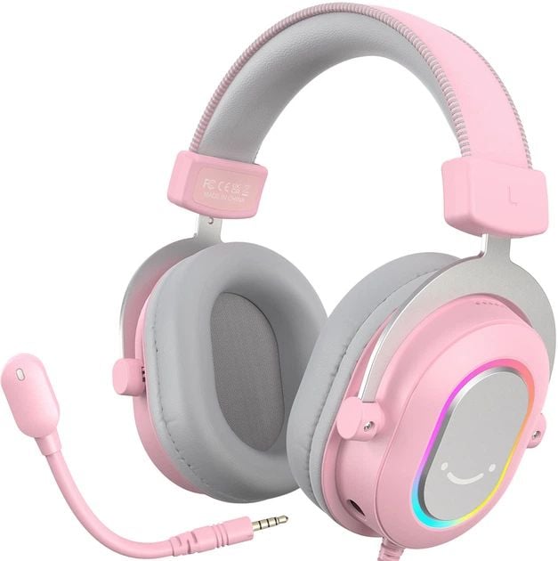 Игровые наушники Fifine H6 RGB 7.1 Pink (H6P) | Фото 3
