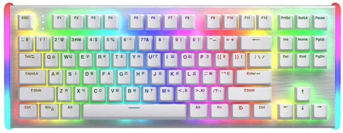 Клавиатура Hator Gravity X TKL Orange USB White (HTK551UA) | Фото 2