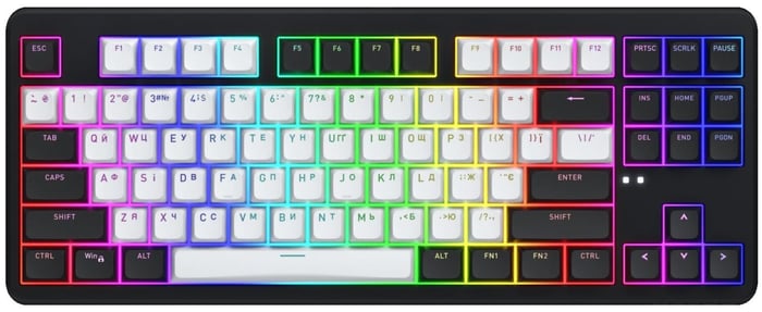 Клавиатура Hator Rockfall 3 Mecha TKL QMK/VIA Orange Wireless Black (HTK850UA) | Фото 2