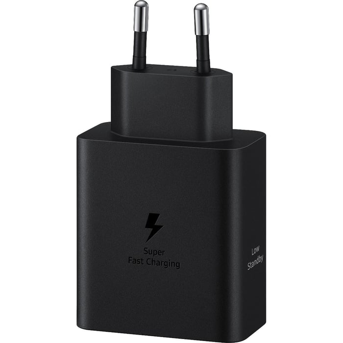 Мережевий зарядний пристрій Samsung 50W Power Adapter Duo C to C Cable included Black | Фото 2
