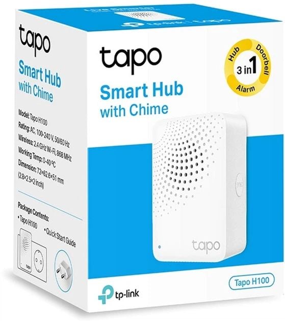 Центральний контролер для розумного будинку TP-Link TAPO H100 Smart Hub | Фото 3
