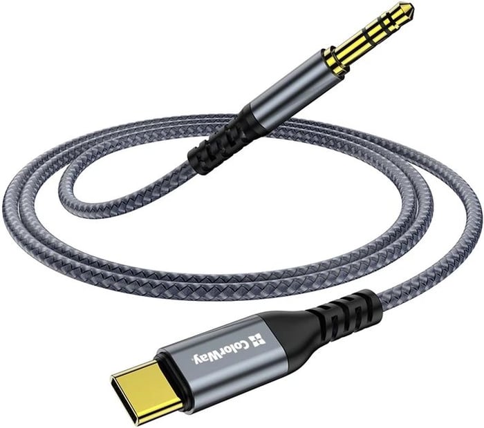Кабель USB ColorWay USB-C to 3.5 mm mini-Jack 1.2 м сірий | Фото 3
