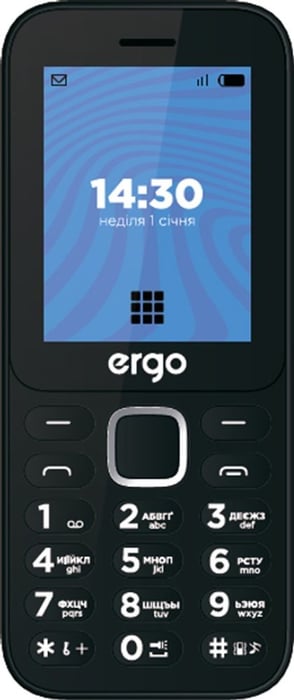 Мобильный телефон Ergo E241 Dual Sim (черный) | Фото 2