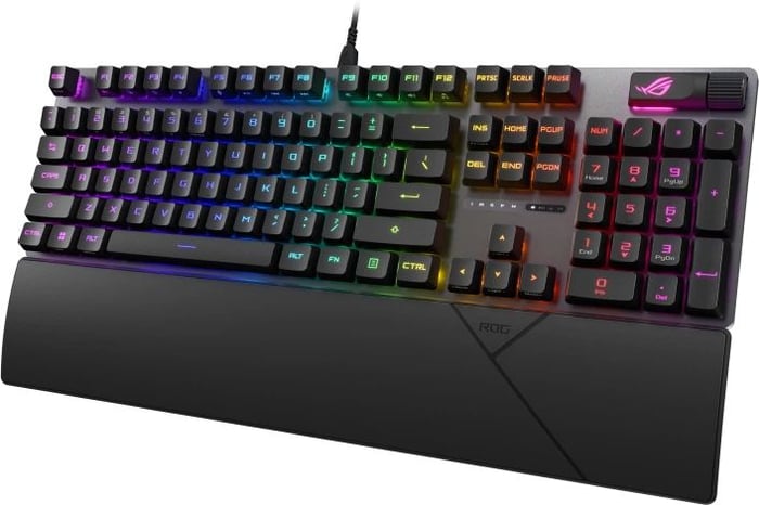 Клавіатура ASUS ROG Strix Scope II RX Red ABS UA USB Black (90MP0350-BKMA00) | Фото 3