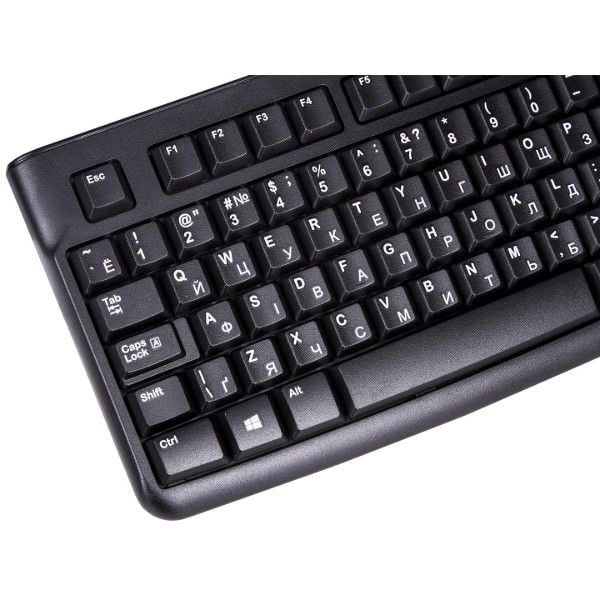 Клавіатура LOGITECH K120 Ukr (920-002643) мембранна, USB, чорна | Фото 3
