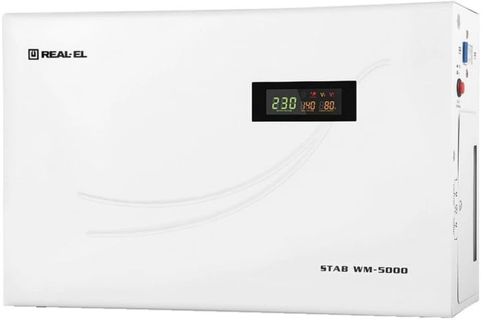 Стабілізатор напруги REAL-EL STAB WM-5000, 4000W, 150-270V | Фото 1