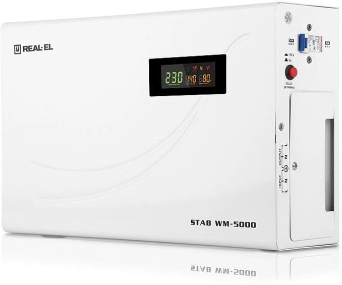 Стабілізатор напруги REAL-EL STAB WM-5000, 4000W, 150-270V | Фото 3