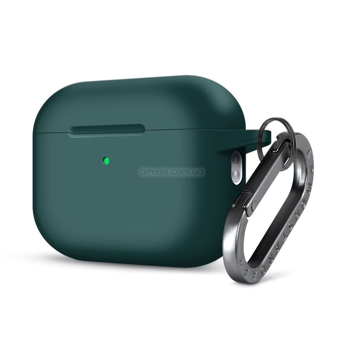 Чехол для наушников ArmorStandart Hang Case для Apple AirPods Pro 3 Dark Green (ARM88272) | Фото 2