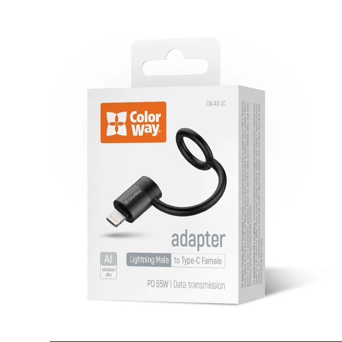 Кабель USB ColorWay Lightning To USB-C чорний | Фото 3