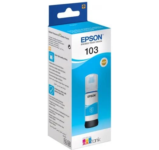 Чернила для принтеров Epson 103 Cyan (C13T00S24A) | Фото 3