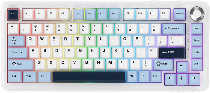 Клавиатура Ajazz AK820 MAX PLUS Daydream Switch RGB Wireless/Bluetooth/USB White (AK820MAX-DD-BWD) | Фото 2