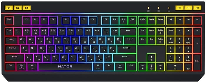Клавиатура Hator Icefall USB Black (HTK402UA) | Фото 2
