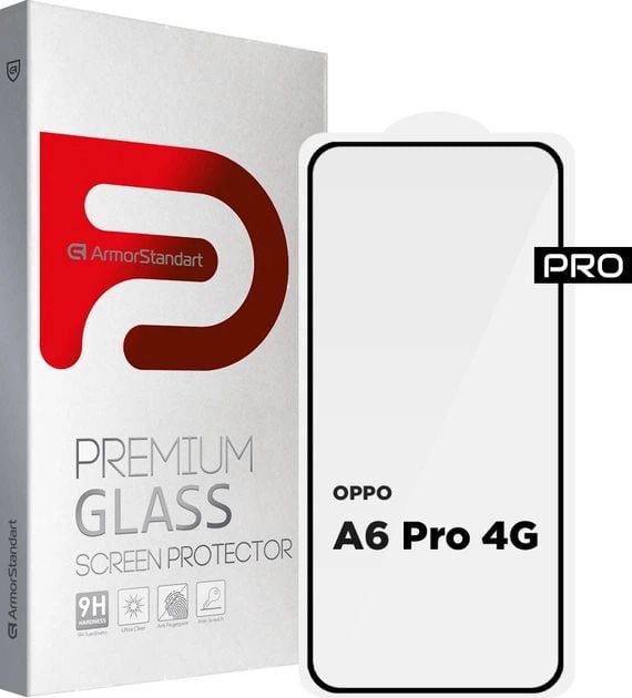 Защитное стекло ArmorStandart Pro для смартфона OPPO A6 Pro 4G Black (ARM89183) | Фото 3
