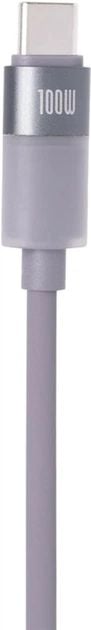 Кабель Gelius MoonLine GP-UCN014 Type-C to Type-C 1.2 м 100W Gray (2099901011497) | Фото 3