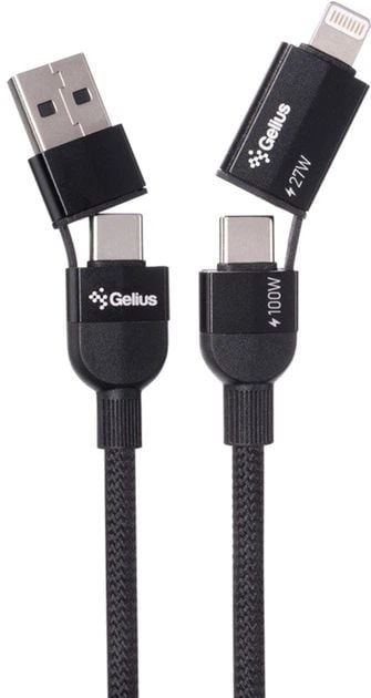 Кабель Gelius OpenX GP-UCN017 4in1 100W 1 м Black (2099901015686) | Фото 3