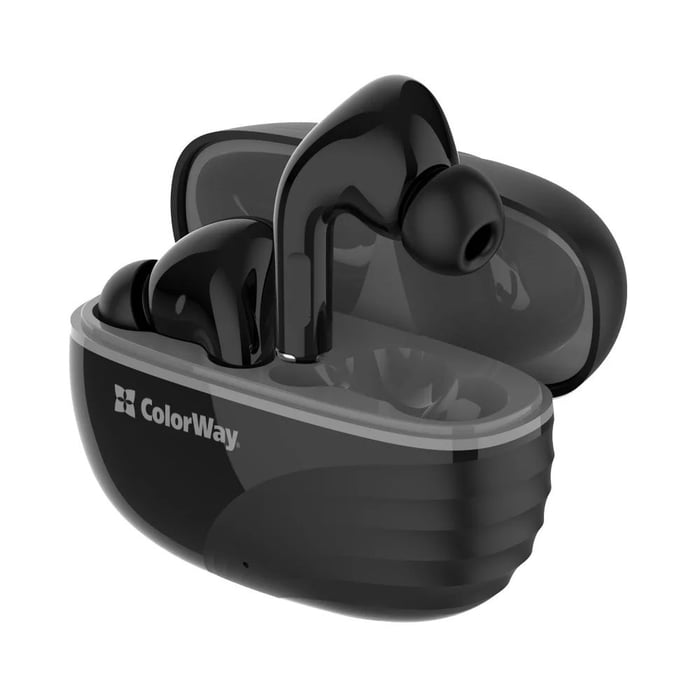 Навушники бездротові ColorWay Slim TWS-5 Earbuds Black | Фото 3