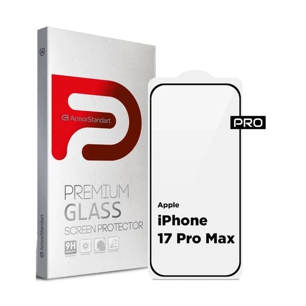 Защитное стекло ArmorStandart Pro для Apple iPhone 17 Pro Max / 16 Pro Max Black (ARM86212) | Фото 3