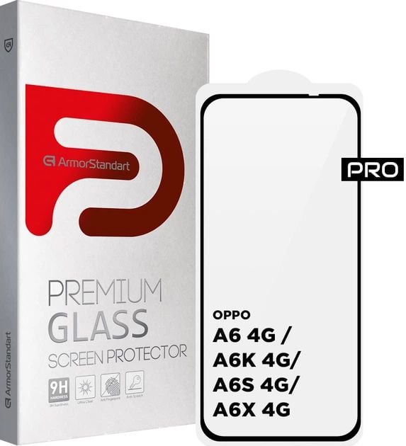 Защитное стекло ArmorStandart Pro для смартфона OPPO A6 4G/A6K 4G/A6S 4G/A6X 4G (ARM90279) | Фото 2