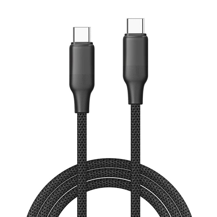 Кабель ColorWay USB ColorWay Type-C - Type-C (TPE embossed) (PD Fast Charging 60W) 3А 1м чорний (CW-CBPDCC101-BK) | Фото 3
