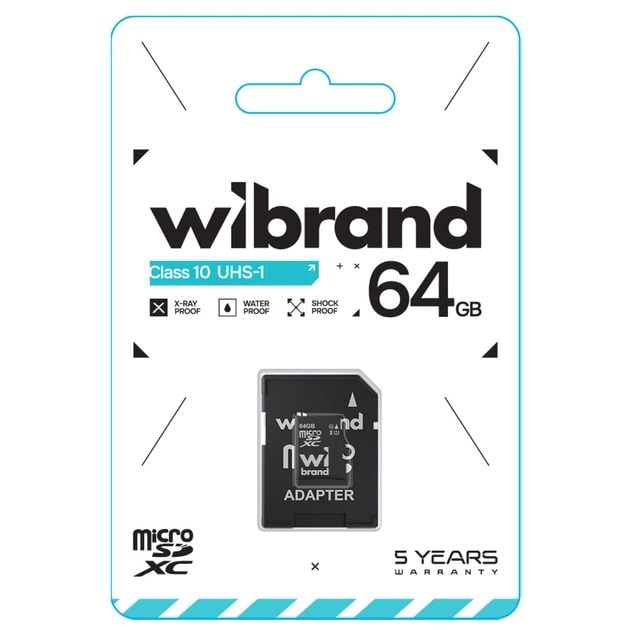 microSDXC(UHS-1)64Gb class 10 (ad SD) (WICDXU1/64GB-A) | Фото 2