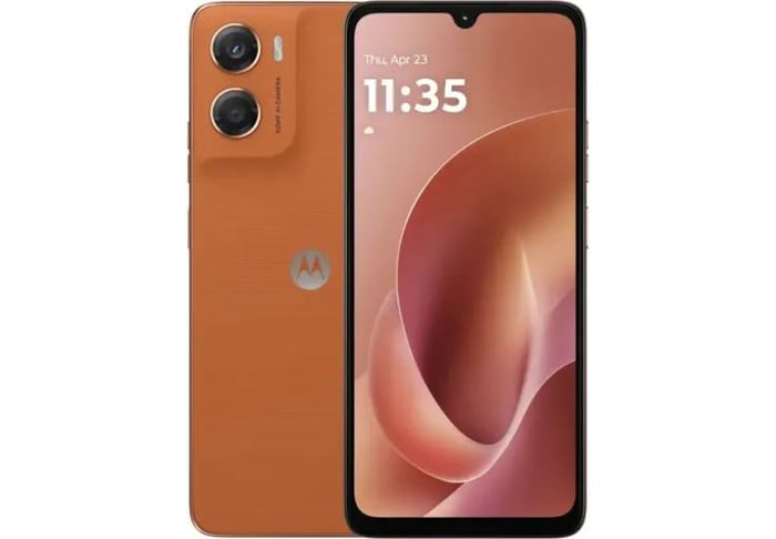 Смартфон MOTOROLA Moto G06 4/128Gb Arabesque (Orange) (PBA20019RS) | Фото 2
