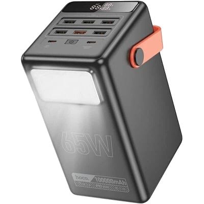Аккумулятор Hoco 100000mAh Max Centurion PD/65W, QC, LED Lamp, Black (DB03/714722) | Фото 3