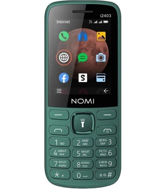 Мобільний телефон Nomi i2403 Dark Green(зелений) | Фото 3