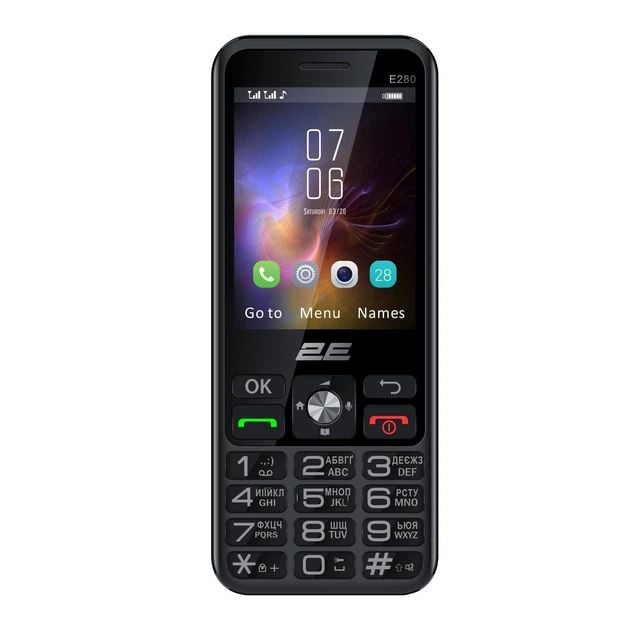 Мобільний телефон 2E E280 2025 Black (694743656220) | Фото 3