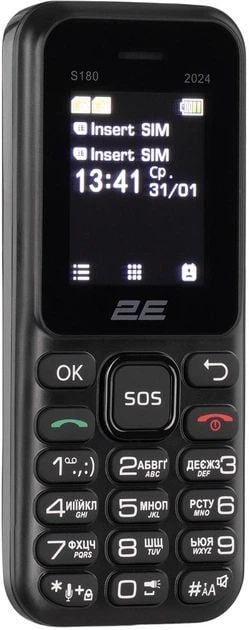 Мобільний телефон 2E S180 2024 Black (694743653885) | Фото 3