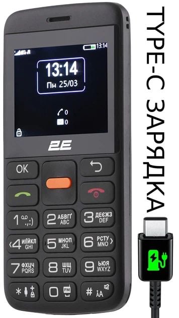 Мобільний телефон 2E T180 MAX Black (688130251051) | Фото 3