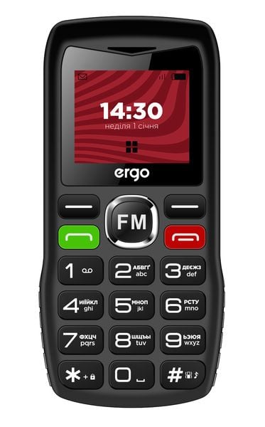 Мобільний телефон Ergo R182 Black | Фото 2
