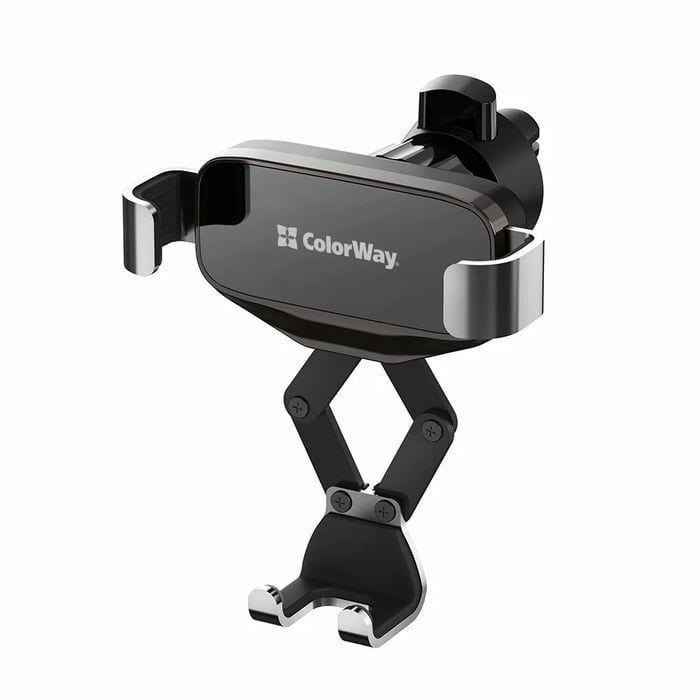 Держатель для смартфона ColorWay Gravity Mechanical Car Mount Black | Фото 2