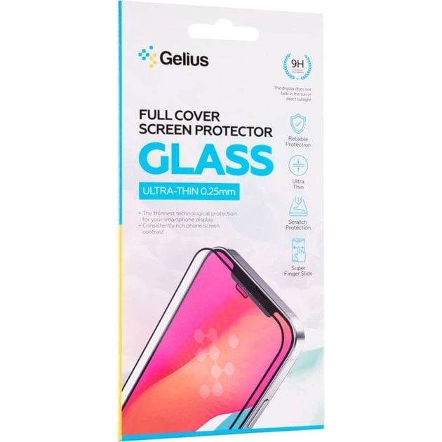 Защитное стекло Gelius Full Cover Ultra-Thin 0.25mm для Samsung A37 (A37) Black | Фото 2