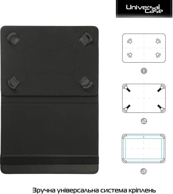 Чохол для планшета ArmorStandart Silicone Hooks 10 Black (ARM59078) | Фото 3