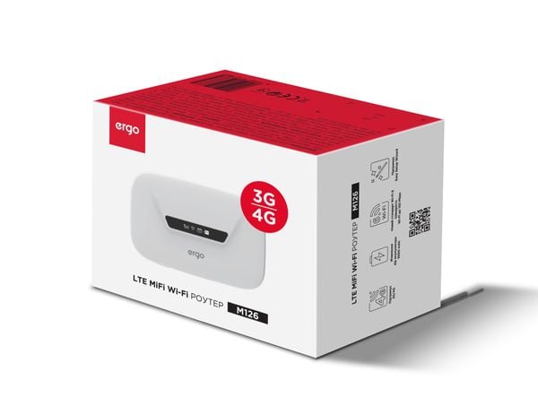 Модем Ergo M126 (cat4) 3G/4G Wi-Fi 6 (білий) | Фото 3