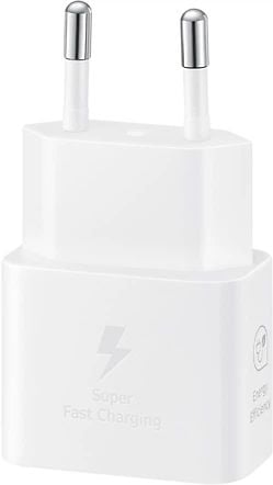 Мережевий зарядний пристрій Samsung 25W Power Adapter (with C to C Cable) White | Фото 3