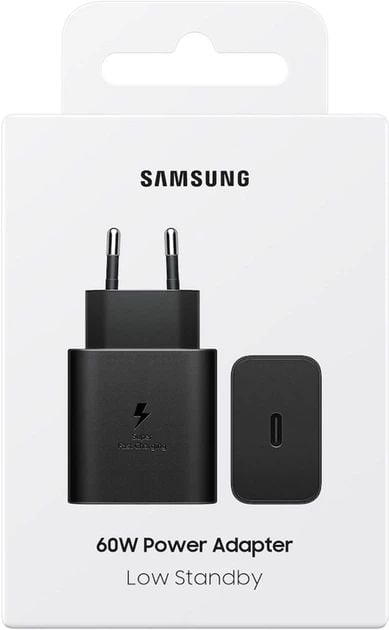 Мережевий зарядний пристрій Samsung 60W Power Adapter (w/o cable) Black (EP-T6010NBEGWW) | Фото 2