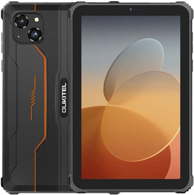 Планшет OUKITEL RT3 pro 8" 4/128GB NFC LTE Black-Orange (6931940767187) | Фото 2