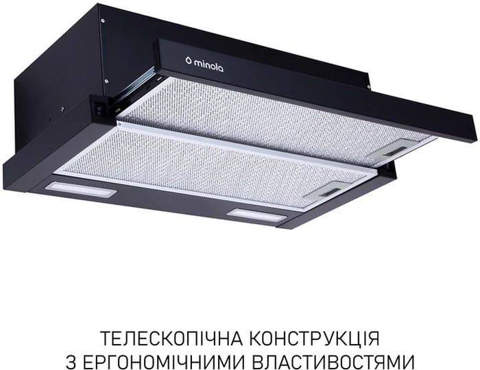Вытяжка встроенная Minola HTL 6615 BL 1000 LED | Фото 3