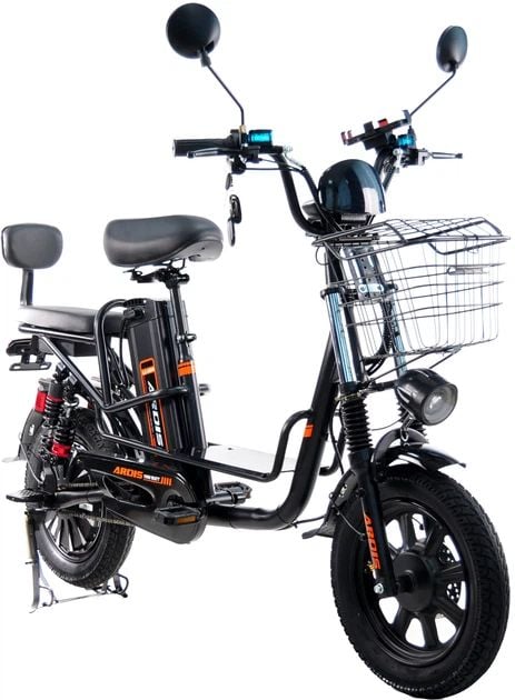 Электровелосипед ARDIS DELIVERY 16" CTB ST (с 2 сиденьями) с батареей, черный | Фото 2