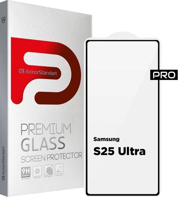Защитное стекло ArmorStandart Pro для Samsung S25 Ultra Black (ARM81613) | Фото 2